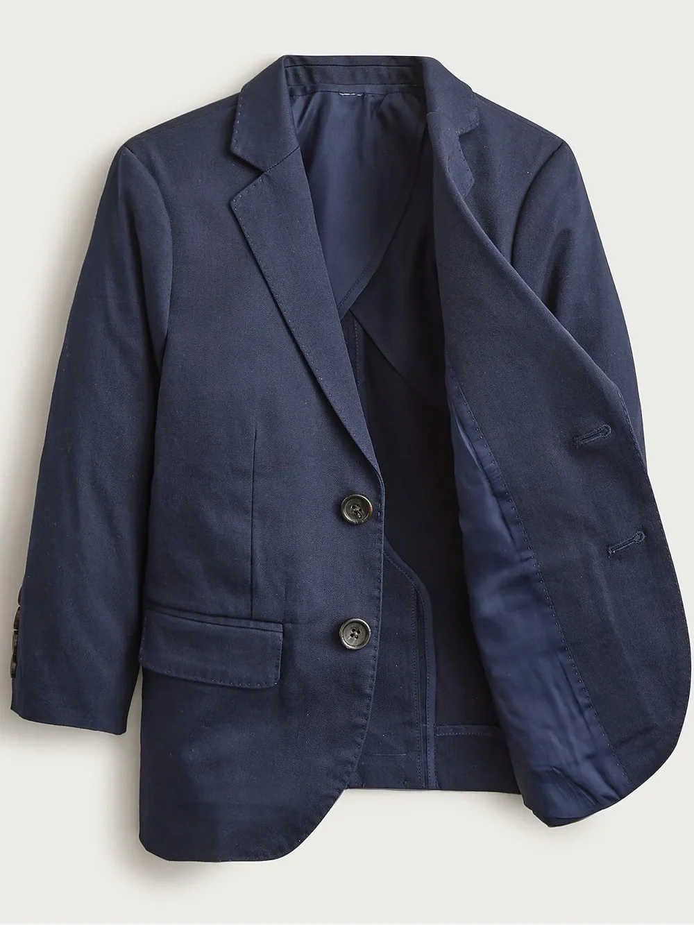 J. CREW Boys' Ludlow suit jacket in chino Navy Size 10 NWT $158 CH430